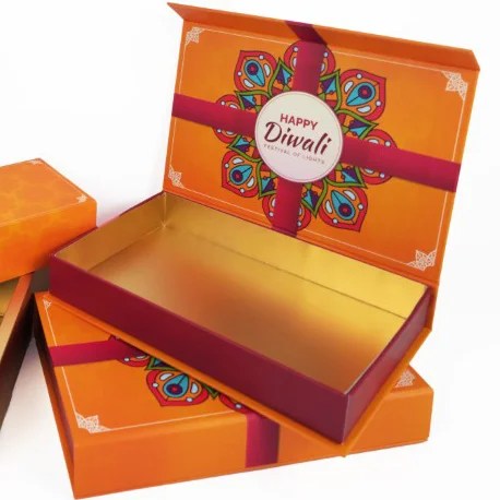 Diwali Boxes – Magnetic Flap Model – 25W x 16.5L x 3.5H cm — Diwali Boxes – Magnetic Flap Model – 25W x 16.5L x 3.5H cm — ready-made or custom-branded with your logo, delivered across Dubai & the UAE.