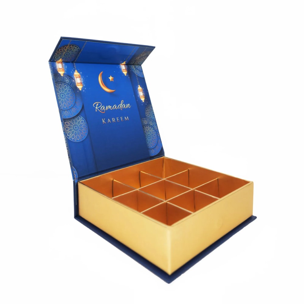 Ramadan Empty Chocolate Boxes – 9 Pcs Chocolate Gift Box — Ramadan Empty Chocolate Boxes – 9 Pcs Chocolate Gift Box — ready-made or custom-branded with your logo, delivered across Dubai & the UAE.