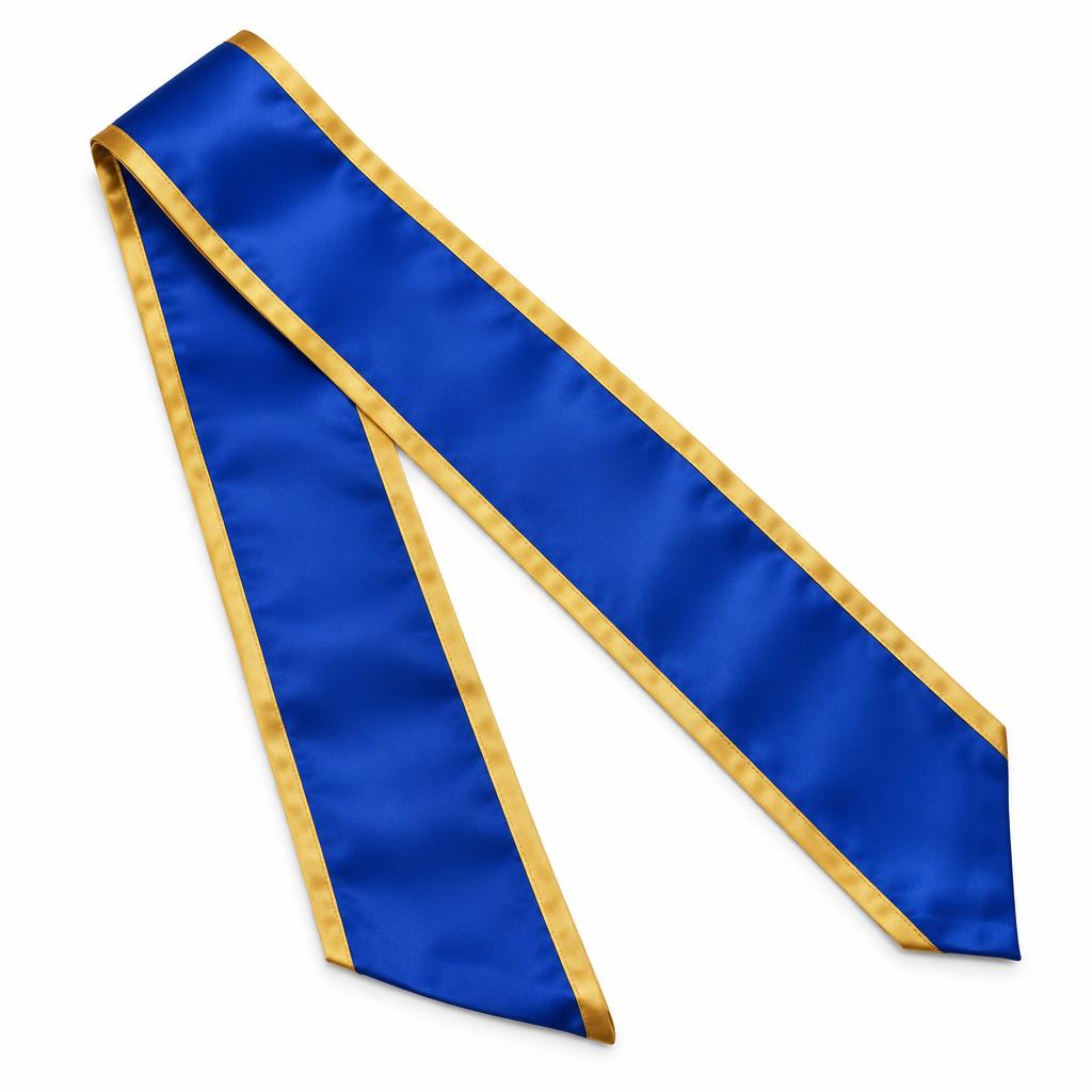 Custom Sash — Custom Sash branded to your artwork — polyester options, full-colour print and full colour matching, produced in Dubai.