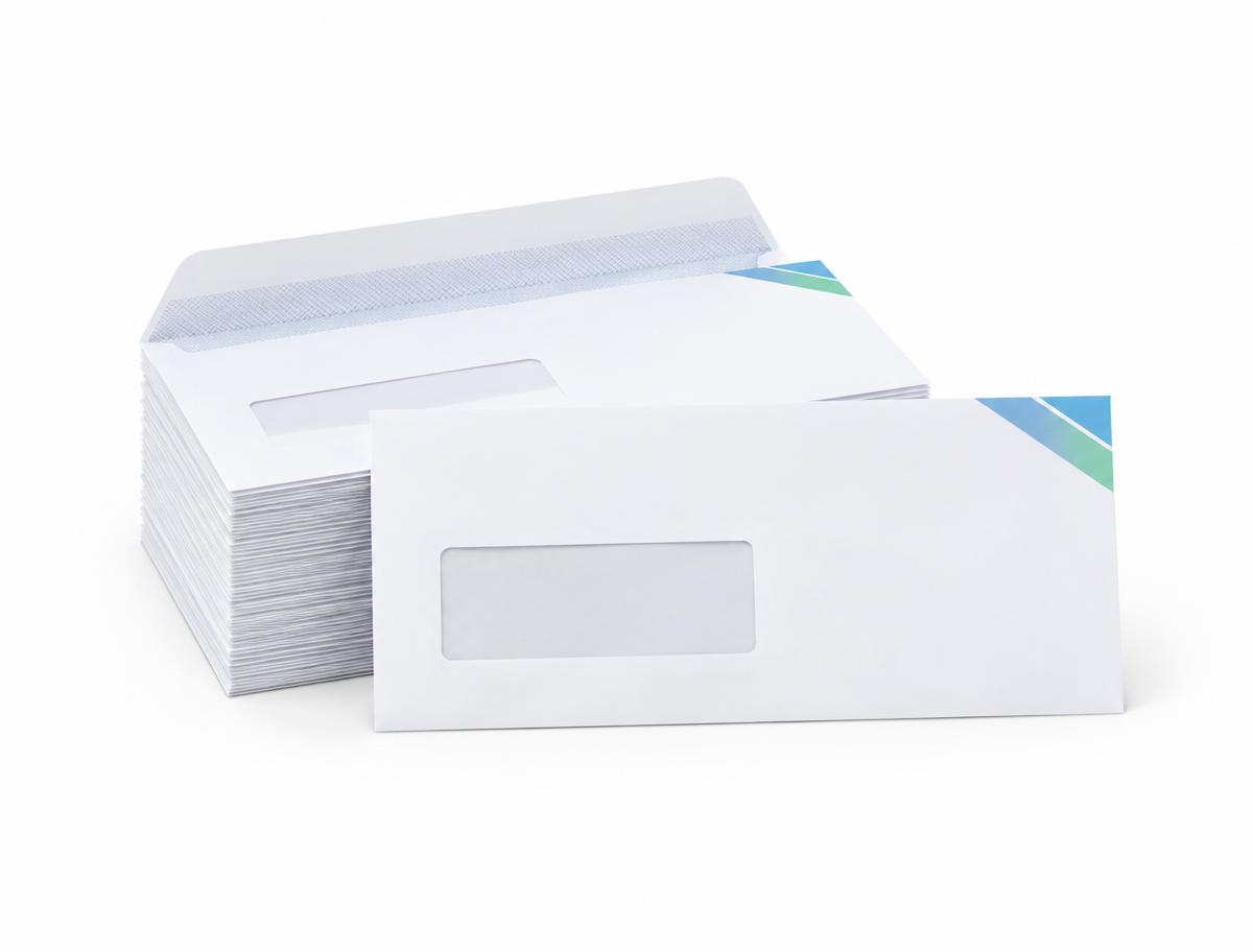 DL Size Envelopes — DL Size Envelopes branded to your artwork — 100gsm uncoated bond options, full-colour or 1-colour print and full colour matching, produced in Dubai.