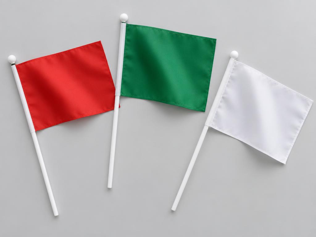 Hand Waving Flags — Hand Waving Flags in Dubai — small hand-held waving flag on a plastic or wooden stick for crowds.