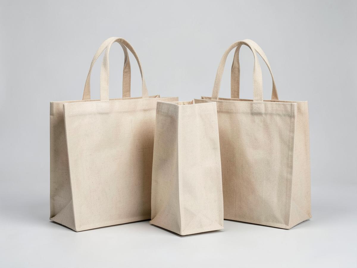Juco Shopping Bags — Jute-cotton blend shopping bags with a soft finish and strong print area.