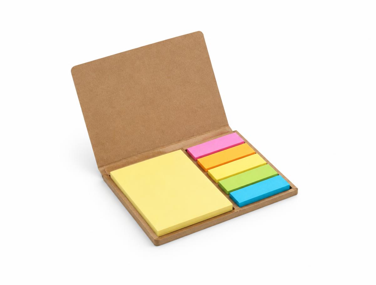 Notepad With Sticky Note — Notepad With Sticky Note branded to your artwork — pu leatherette cover options, foil blocking and full colour matching, produced in Dubai.
