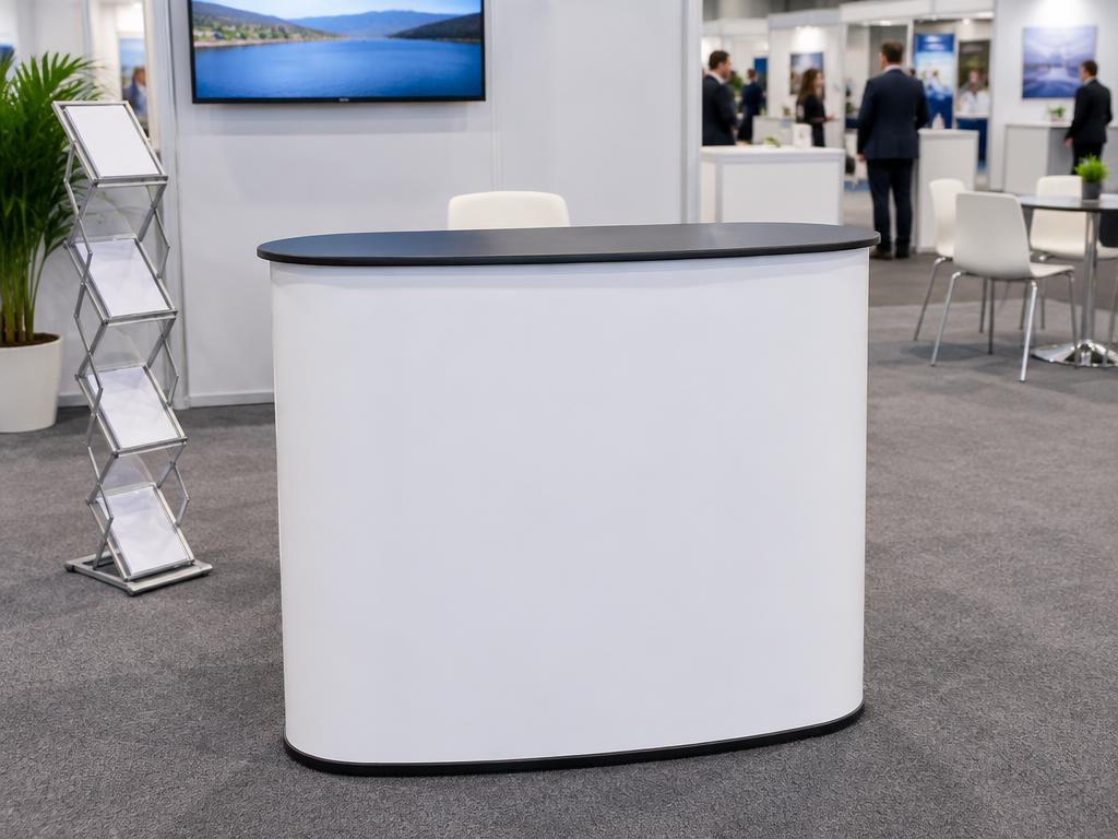 Pop-Up Promotional Table — Pop-Up Promotional Table in Dubai — folding pop-up counter that opens like a case and gives instant branded counter space.