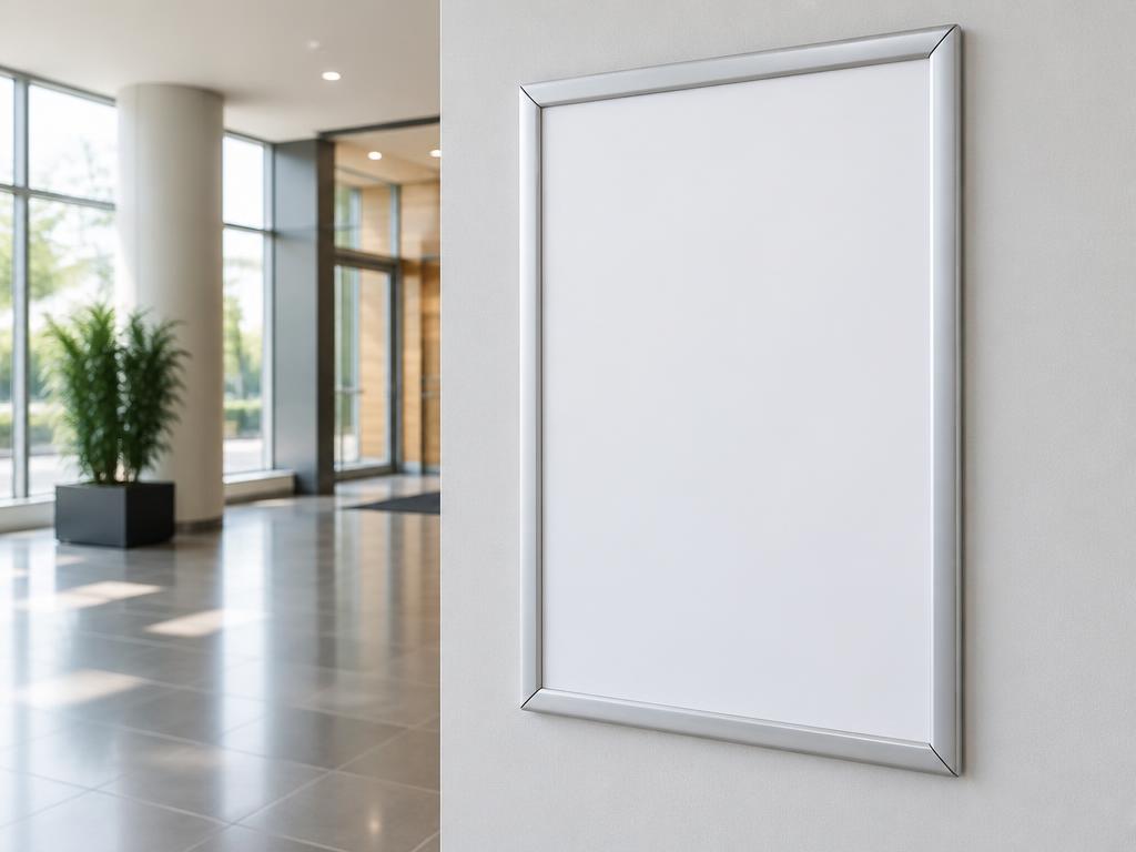 Snap Frames — Snap Frames in Dubai — aluminium click frame that lets staff change printed posters in seconds without tools.